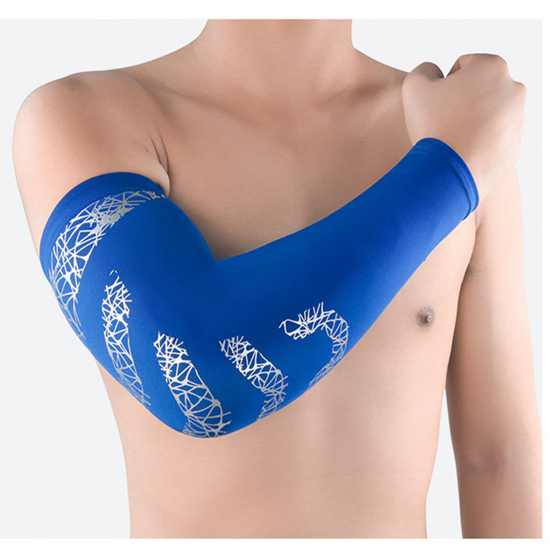 1 Gb Saules aizsardzības roku piedurknes basketbola sporta zālei fitnesa roku siltinātājs riteņbraukšanai, skriešanas kompresijas uzmavas.