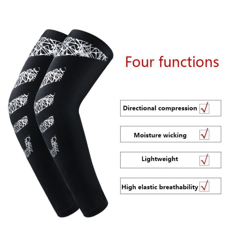 1 Gb Saules aizsardzības roku piedurknes basketbola sporta zālei fitnesa roku siltinātājs riteņbraukšanai, skriešanas kompresijas uzmavas.