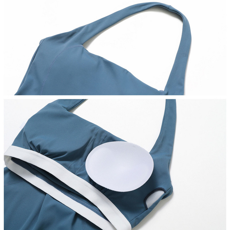 Moteriškas sportinių šokių kombinezonas, trumpas Unitard Gym Moteriškas jogos komplektas, vidinis paminkštintas fitneso kombinezonas