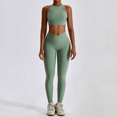 Joogakomplekt Õmblusteta naiste spordirõivad treeningriided sportlikud rõivad jõusaali säärised fitness rinnahoidja Crop parimad spordiülikonnad kõrge kvaliteediga