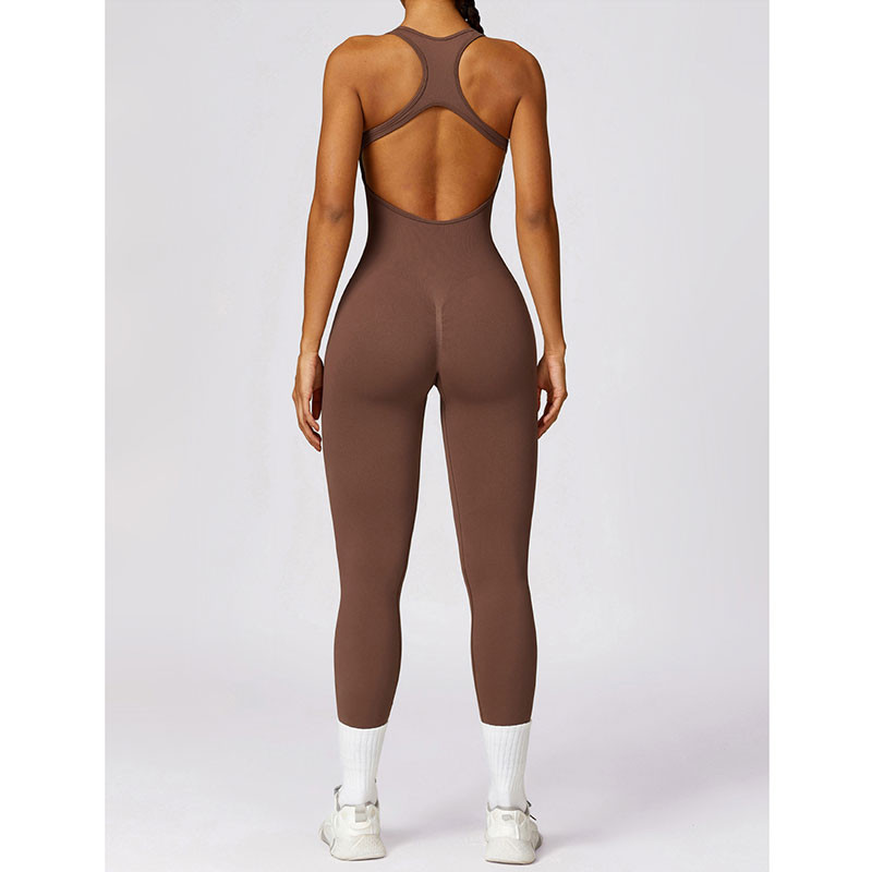 Jauns Jogas Komplekts Bezšuvju Sieviešu Kombinezoni Viengabala Sporta zāles Push Up Treniņa Apģērbi Fitnesa Bodijs Sporta Apģērbs Treniņtērps Īsām Piedurknēm