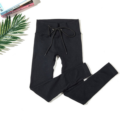 Zökkenőmentes jóga szett Női sportruha cipzáras, hosszú ujjú sport melltartó, húzózsinór leggings Sportruházat Fitness ruházat edzés edzőterem szett