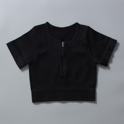 Zökkenőmentes jóga szett Női sportruha cipzáras, hosszú ujjú sport melltartó, húzózsinór leggings Sportruházat Fitness ruházat edzés edzőterem szett