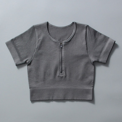 Zökkenőmentes jóga szett Női sportruha cipzáras, hosszú ujjú sport melltartó, húzózsinór leggings Sportruházat Fitness ruházat edzés edzőterem szett