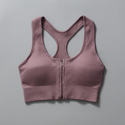 Zökkenőmentes jóga szett Női sportruha cipzáras, hosszú ujjú sport melltartó, húzózsinór leggings Sportruházat Fitness ruházat edzés edzőterem szett