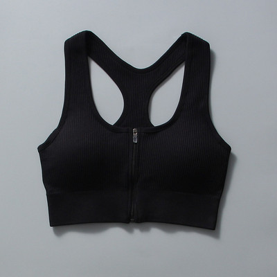 Zökkenőmentes jóga szett Női sportruha cipzáras, hosszú ujjú sport melltartó, húzózsinór leggings Sportruházat Fitness ruházat edzés edzőterem szett