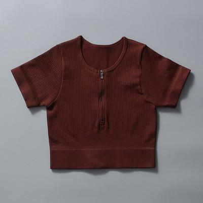 Zökkenőmentes jóga szett Női sportruha cipzáras, hosszú ujjú sport melltartó, húzózsinór leggings Sportruházat Fitness ruházat edzés edzőterem szett