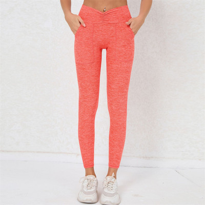 2024. gada 1/2GAB neilona mežģīņu apgriezts sporta krūšturis, sieviešu jogas komplekts vingrošanas šorti, necaurlaidīgi legingi treniņam kabatas biksu fitnesa aktīvais tērps