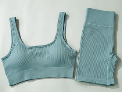 Αθλητικό σετ χωρίς ραφές Γυναικείο Σετ 2 τεμαχίων Crop Top σουτιέν + σορτς Γυμναστική Στολή γυμναστικής Run Γυναικεία σετ γιόγκα Ρούχα