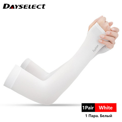 1 ζεύγος Unisex προστατευτικό βραχίονα Μανίκι Πιο ζεστό Γυναικεία Αθλητικά μανίκια Αντιηλιακή προστασία UV Στήριγμα κάλυμμα χεριών Τρέξιμο ψάρεμα Ποδηλασία