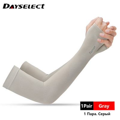 1 ζεύγος Unisex προστατευτικό βραχίονα Μανίκι Πιο ζεστό Γυναικεία Αθλητικά μανίκια Αντιηλιακή προστασία UV Στήριγμα κάλυμμα χεριών Τρέξιμο ψάρεμα Ποδηλασία