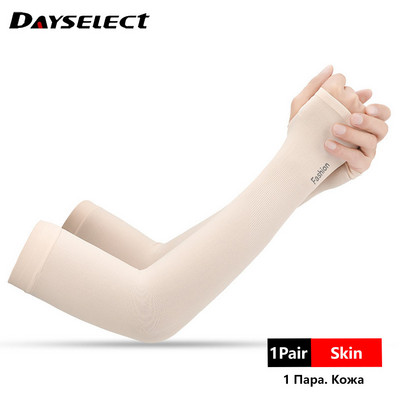 1 ζεύγος Unisex προστατευτικό βραχίονα Μανίκι Πιο ζεστό Γυναικεία Αθλητικά μανίκια Αντιηλιακή προστασία UV Στήριγμα κάλυμμα χεριών Τρέξιμο ψάρεμα Ποδηλασία