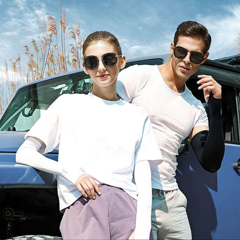 1 ζεύγος Unisex προστατευτικό βραχίονα Μανίκι Πιο ζεστό Γυναικεία Αθλητικά μανίκια Αντιηλιακή προστασία UV Στήριγμα κάλυμμα χεριών Τρέξιμο ψάρεμα Ποδηλασία