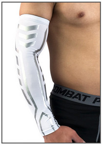 1 ΤΕΜ. Υψηλή ελαστική θήκη για μανίκια μπράτσου για μπάσκετ με συμπίεση ποδηλασίας βόλεϊ Θερμαντήρες βραχιόνων αντιολισθητικό κάλυμμα για τρέξιμο