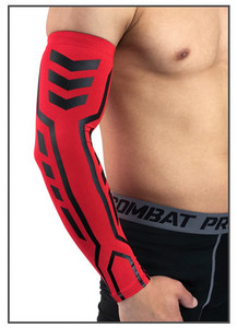 1 ΤΕΜ. Υψηλή ελαστική θήκη για μανίκια μπράτσου για μπάσκετ με συμπίεση ποδηλασίας βόλεϊ Θερμαντήρες βραχιόνων αντιολισθητικό κάλυμμα για τρέξιμο