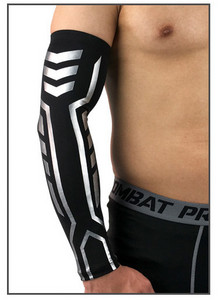 1 ΤΕΜ. Υψηλή ελαστική θήκη για μανίκια μπράτσου για μπάσκετ με συμπίεση ποδηλασίας βόλεϊ Θερμαντήρες βραχιόνων αντιολισθητικό κάλυμμα για τρέξιμο