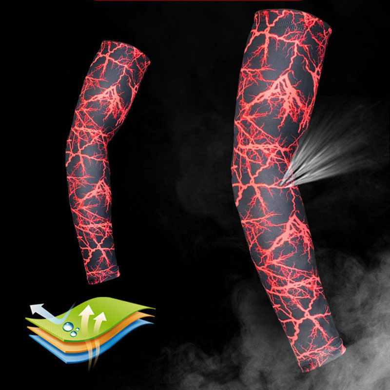 1 paar surukäevarrukad, mehed, naised, jooksukäesoojendajad, korvpall jõusaal Fitness käekaitse Jalgrattasõidu päikese UV kaitsekate