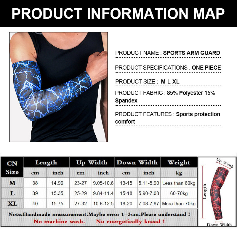 1 paar surukäevarrukad, mehed, naised, jooksukäesoojendajad, korvpall jõusaal Fitness käekaitse Jalgrattasõidu päikese UV kaitsekate