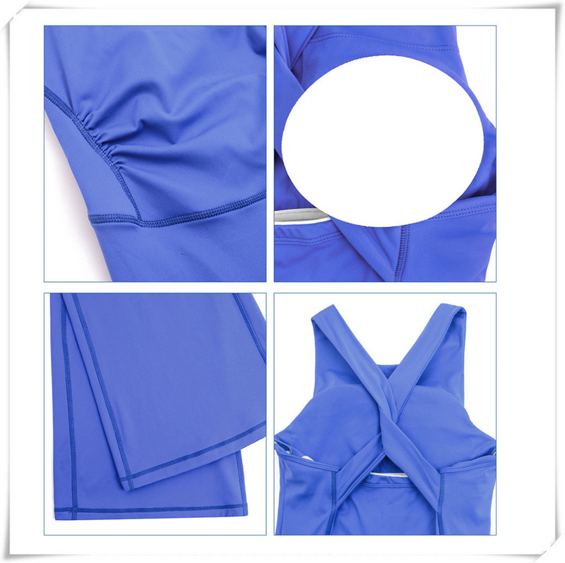 2024 XL Bandage Back Set Yoga Squat Proof One Piece Jumpsuits Sport Fitness Dance Flare leging παντελόνι προπόνησης Γυναικεία ενεργά κοστούμια