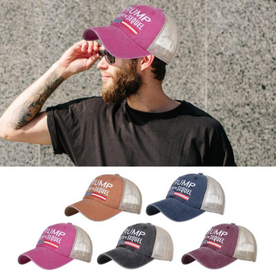 2024 Trump Election Hat Trump Election Baseball Outdoor Sports Casual Duck Tongue Adjustable Sun Protection Αντηλιακή σκιά