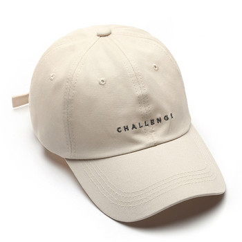Casual Unisex γράμμα βαμβακερό καπέλο μπέιζμπολ Snapback Αθλητικό υπαίθριο καπέλο με αλογοουρά Γυναικεία Ανδρικά CHALLENGE Καπέλα χιπ χοπ Streetwear