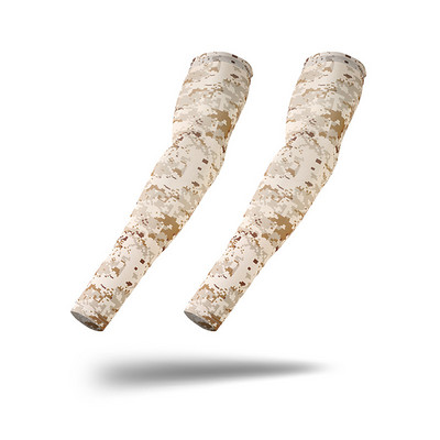 2db Taktikai terepszínű sportkar ujjú kosárlabda kerékpáros kar melegítő nyári futás horgászat UV fényvédő mandzsettahuzat