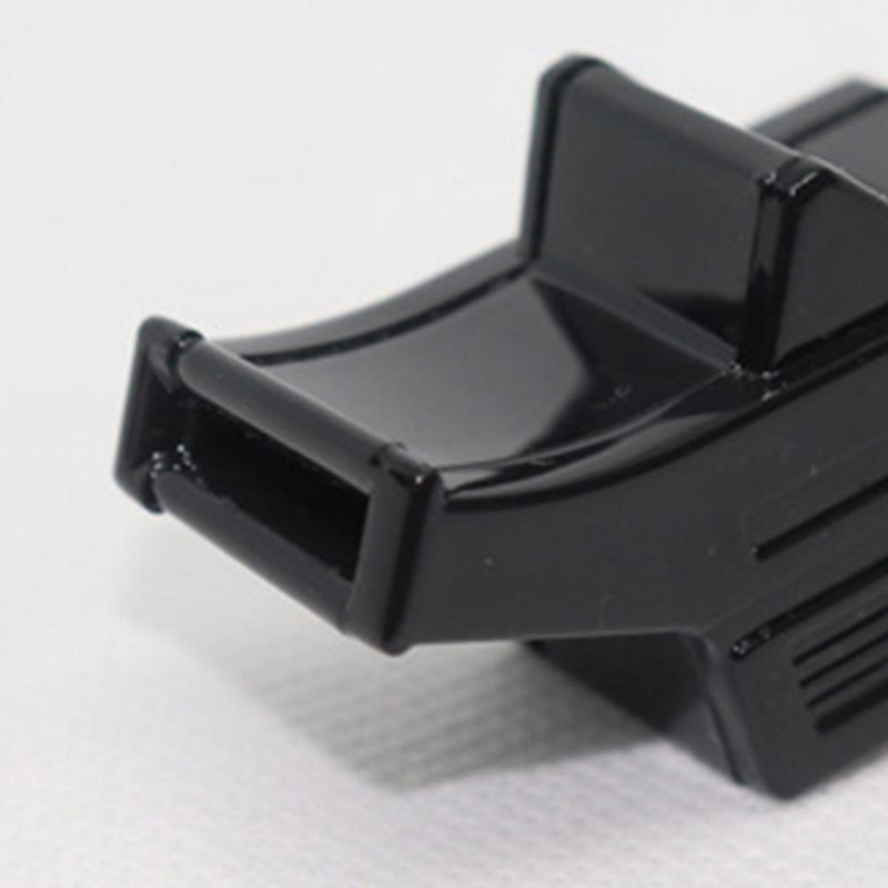 1 set sportske zviždaljke ABS crne boje Profesionalna zviždaljka za nogometnog suca Visoki decibel Izdržljiva sigurnosna zviždaljka za višekratnu upotrebu za planinarenje