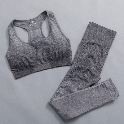 Ombre joga set bezšvové fitness oblek žena tepláková súprava športové oblečenie legíny s dlhým rukávom crop top telocvičňa oblečenie dámske športové oblečenie