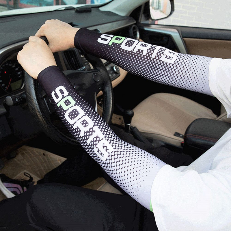 2Gb Ledus auduma elpojošs UV aizsardzība Skriešanas rokas piedurknes Fitness Elkoņu spilventiņi Sporta Riteņbraukšanas āra roku sildītāji