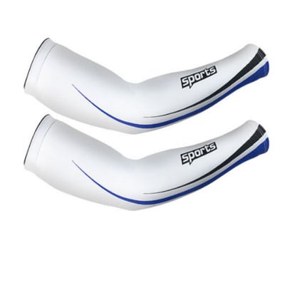 1 paar Unisex rattakäevarrukad jääsiidist jahutavad päikesekaitsevarrukad päikesekaitse korvpalli võrkpalli jooksupael