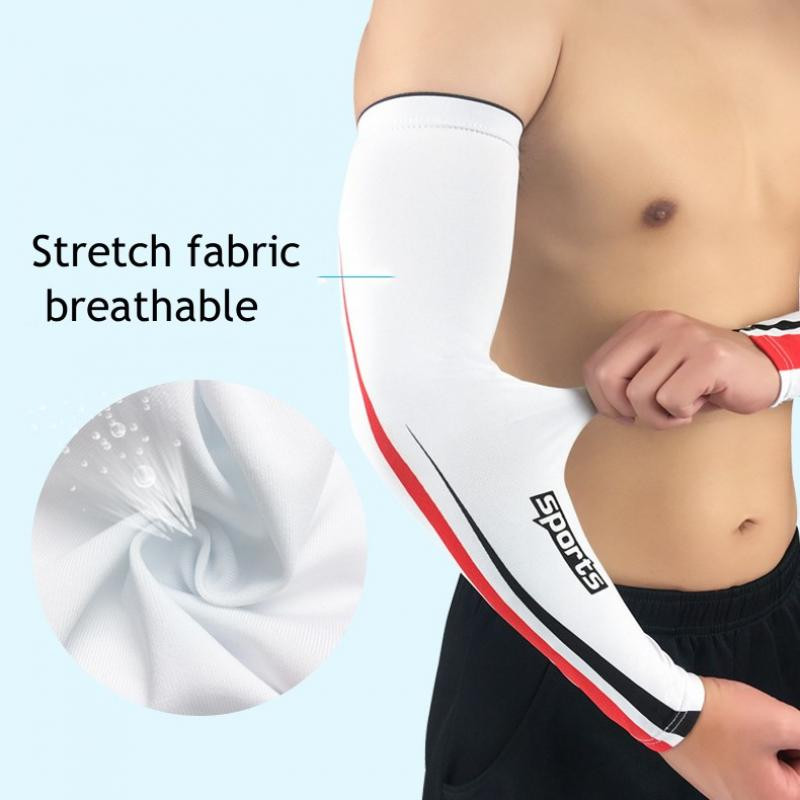 1 paar Unisex rattakäevarrukad jääsiidist jahutavad päikesekaitsevarrukad päikesekaitse korvpalli võrkpalli jooksupael