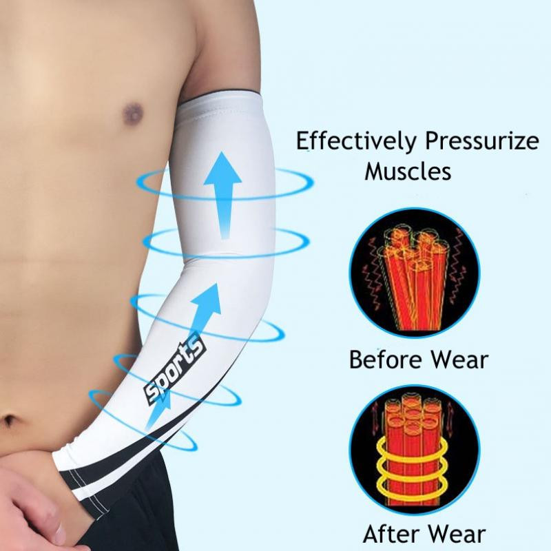 1 paar Unisex rattakäevarrukad jääsiidist jahutavad päikesekaitsevarrukad päikesekaitse korvpalli võrkpalli jooksupael