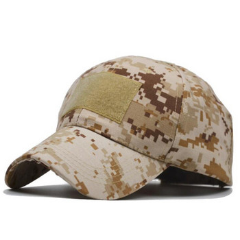 Регулируема бейзболна шапка, тактическа лятна слънцезащитна шапка, камуфлажна военна армейска камуфлажна еърсофт, лов, къмпинг, туризъм, риболов, шапки