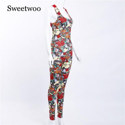 Naiste spordirõivaste komplekt Joogakomplektid Ansambel Seksikad jõusaalirõivad Kombinesoonid Lilleprintidega Naiste Spordidress Jooksuriided Fitness Spordiülikond