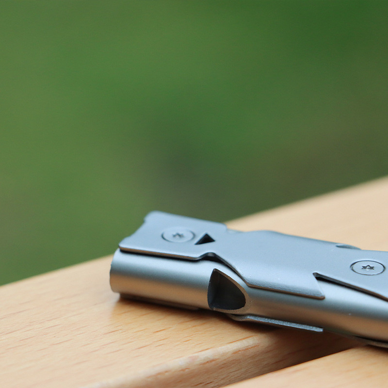 【P5】Διπλός σωλήνας Survival Whistle Σφυρίχτρα υψηλής ταχύτητας σε ντεσιμπέλ Υπαίθριος χώρος διάσωσης από ανοξείδωτο ατσάλι υψηλής συχνότητας κλήση για βοήθεια Σφυρίχτρα