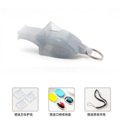 Augstas kvalitātes sporta svilpe Liela skaņa, bez kodolenerģijas savvaļas dzīvības glābēja svilpe Profesionāla futbola basketbola tiesneša svilpe