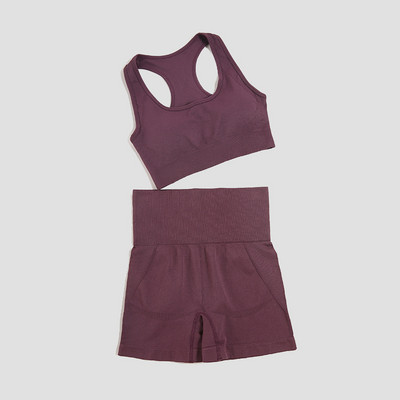 WAREBALL Sieviešu sporta apģērbs bezšuvju jogas komplekts Seksīgs sporta krūštura topi, kostīmi ar šortiem sporta zāle fitnesa apģērbs bez piedurknēm