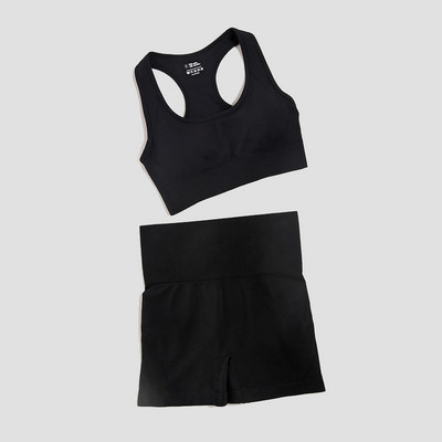 WAREBALL Sieviešu sporta apģērbs bezšuvju jogas komplekts Seksīgs sporta krūštura topi, kostīmi ar šortiem sporta zāle fitnesa apģērbs bez piedurknēm