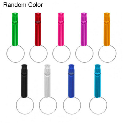 5 vnt / rinkinys Lauko švilpukas aukšto tono lydinio švilpuko pakabukas su raktų pakabuku Skaidrus garsas, saugus švilpukas Sportinis avarinis švilpukas