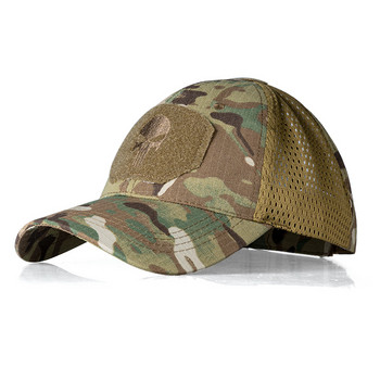 Skull Airsoft καπέλο μπέιζμπολ Dad καπέλο Καπέλα ηλίου Καπέλα Camo Military Hunting Sports Caps Outdoor 3613