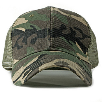 Καπέλο άνοιξης καλοκαιριού για άντρες Γυναικείο ρυθμιζόμενο καπέλο μπέιζμπολ Αναπνεύσιμο διχτυωτό καπέλο φορτηγού καμουφλάζ καπέλο μπέιζμπολ