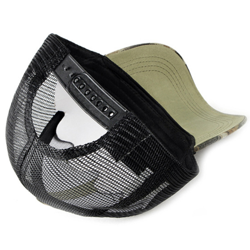 Proljeće ljeto Kape za šešire za sunce za muškarce Žene Podesiva bejzbolska kapa Prozračna mrežasta kapa za kamione Kamuflažni kamuflažni šešir