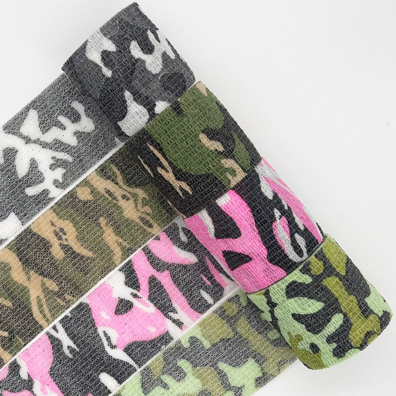 4,8m Hunt Disguise Elastoplast Camouflage Elastic Wrap Tape Αυτοκόλλητο αθλητικό προστατευτικό αστράγαλο Επίδεσμος βραχίονα δακτύλων γόνατος