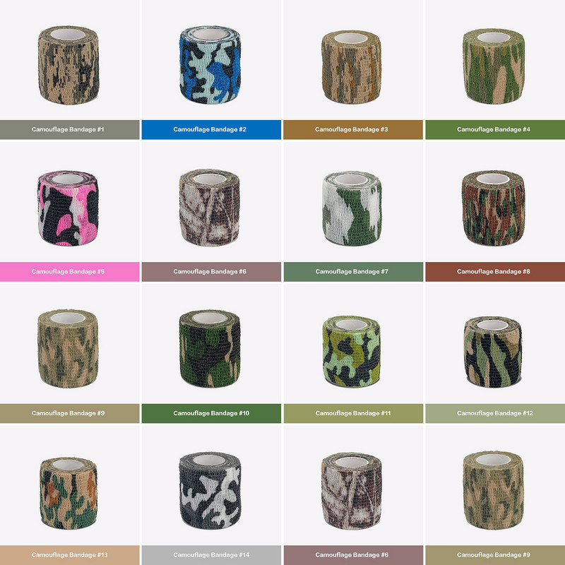 4,8m Hunt Disguise Elastoplast Camouflage Elastic Wrap Tape Αυτοκόλλητο αθλητικό προστατευτικό αστράγαλο Επίδεσμος βραχίονα δακτύλων γόνατος