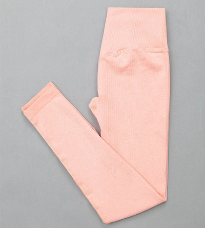 Naiste soonikuga õmblusteta joogakomplektid treeningkostüümid Crop rinnahoidja topid pikkade varrukatega särk Õmblusteta säärised spordikomplekt