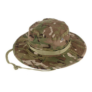 Καμουφλάζ Hunter Καπέλο Sniper Hidden Jungle Sports Ripstop Combat Καπέλα φαρδύ κουβά Καπέλο πεζοπορίας για κάμπινγκ Ρούχα κεφαλιού