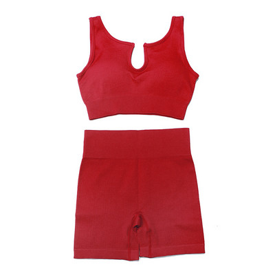 Oulylan Athletic sporta tērps sporta šorti treniņiem skriešanas apģērbs 2 gab Sieviešu jogas komplekts sporta zāles komplekts seksīgs krūšturis bezšuvju sporta apģērbs