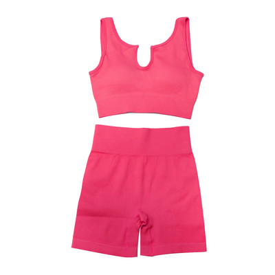 Oulylan Athletic sporta tērps sporta šorti treniņiem skriešanas apģērbs 2 gab Sieviešu jogas komplekts sporta zāles komplekts seksīgs krūšturis bezšuvju sporta apģērbs