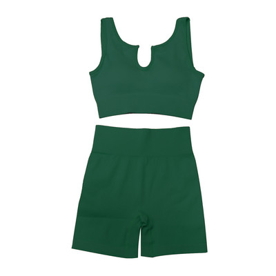 Oulylan Athletic sporta tērps sporta šorti treniņiem skriešanas apģērbs 2 gab Sieviešu jogas komplekts sporta zāles komplekts seksīgs krūšturis bezšuvju sporta apģērbs