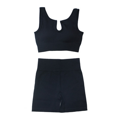 Oulylan Athletic sporta tērps sporta šorti treniņiem skriešanas apģērbs 2 gab Sieviešu jogas komplekts sporta zāles komplekts seksīgs krūšturis bezšuvju sporta apģērbs